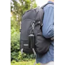 Aluminium reusable sport bottle with carabiner