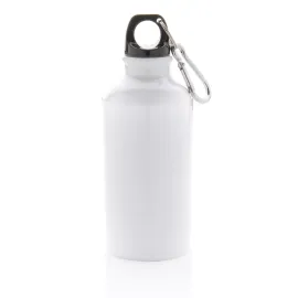 Bouteille sport en aluminium avec mousqueton