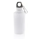 Botella deportiva de aluminio reutilizable con mosquetón