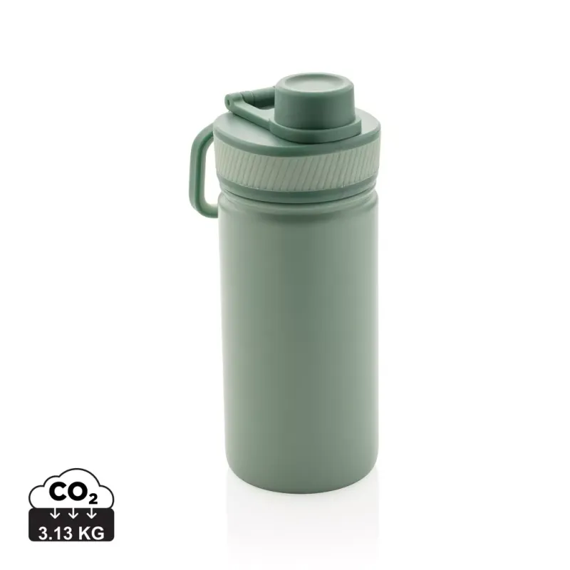 Botella de acero inoxidable al vacío con tapa deportiva 550m