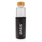 Bouteille en verre borosilicaté avec housse texturé
