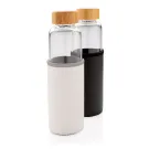 Bouteille en verre borosilicaté avec housse texturé
