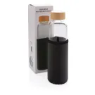 Borosilikat-Glasflasche mit struktriertem PU-Sleeve