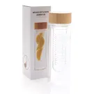 Infuser bottle with bamboo lid