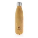 Vakuumisolierte Stainless Steel Flasche mit Holzoptik
