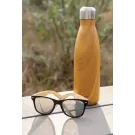 Botella aislada al vacío con estampado de madera