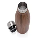 Vakuumisolierte Stainless Steel Flasche mit Holzoptik