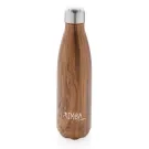 Vakuumisolierte Stainless Steel Flasche mit Holzoptik