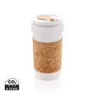 Lattina da 400 ml in PLA con impugnatura in sughero