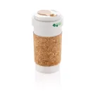 Lattina da 400 ml in PLA con impugnatura in sughero
