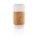 Lattina da 400 ml in PLA con impugnatura in sughero
