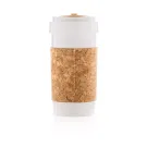 Lattina da 400 ml in PLA con impugnatura in sughero