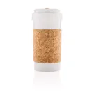 Lattina da 400 ml in PLA con impugnatura in sughero