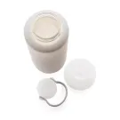 Glass water bottle with silicone sleeve