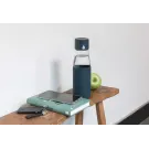 Ukiyo Trink-Tracking-Flasche aus Glas mit Hülle