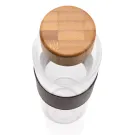 Impact Borosilikat-Glasflasche mit Bambusdeckel