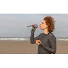 Bouteille en verre avec couvercle en bambou Impact