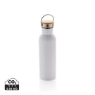 Moderna bottiglia in acciaio con tappo in bambù 700ml