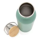 Moderna bottiglia in acciaio con tappo in bambù 700ml
