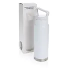 Leakproof vacuum on-the-go bottle with handle