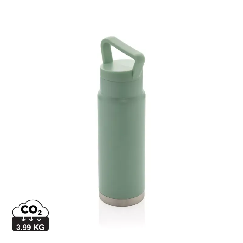 Leakproof vacuum on-the-go bottle with handle