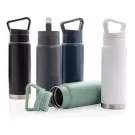 Leakproof vacuum on-the-go bottle with handle