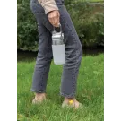 Botella al vacío de acero inoxidable con tapa doble función