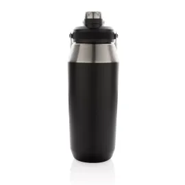 Vacuum stainless steel dual function lid bottle 1L