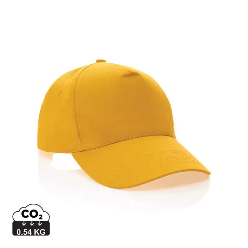 Impact 5 panel 190gr Recycled cotton cap with AWARE™ tracer
