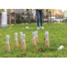 Juego de bolos de madera