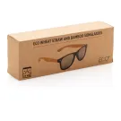 Gafas de sol de paja y bambú de trigo
