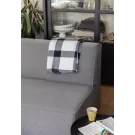 Manta de felpa suave a cuadros