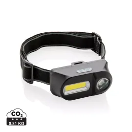 Lampe frontale avec LED et COB