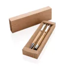 Set bolígrafos bambú