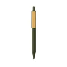 Stylo en ABS recyclé GRS avec clip en bambou