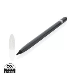 Penna senza inchiostro in alluminio con gomma