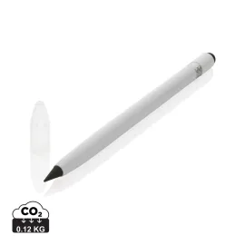 Penna senza inchiostro in alluminio con gomma