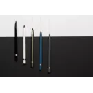 Penna senza inchiostro in alluminio con gomma