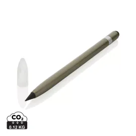 Penna senza inchiostro in alluminio con gomma