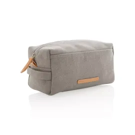 Canvas toiletry bag PVC free