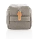 Canvas toiletry bag PVC free