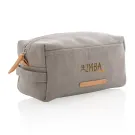 Canvas toiletry bag PVC free