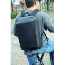 Madrid anti-theft RFID USB laptop backpack PVC free
