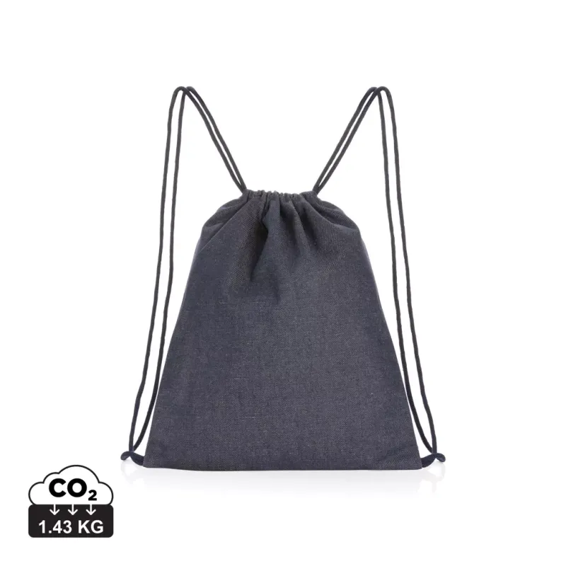 Zaino con coulisse in denim riciclato Impact AWARE™