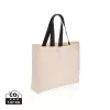 Shopper grande in canvas riciclato 240 gm2 non tinto Impact