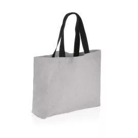 Shopper grande in canvas riciclato 240 gm2 non tinto Impact