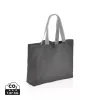 Shopper grande in canvas riciclato 240 gm2 non tinto Impact