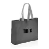 Shopper grande in canvas riciclato 240 gm2 non tinto Impact