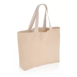 Shopper grande in canvas riciclato 240 gm2 non tinto Impact
