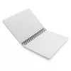 A5 Kraft spiral notebook with sticky notes